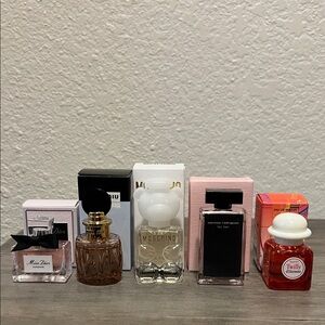 Dior, Miu Miu, Moschino, Hermes & Narciso Rodriguez Perfume Minis